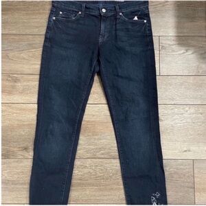 NWT 7 For All Mankind Women’s Roxanne Dark Blue Denim Jeans Size 29